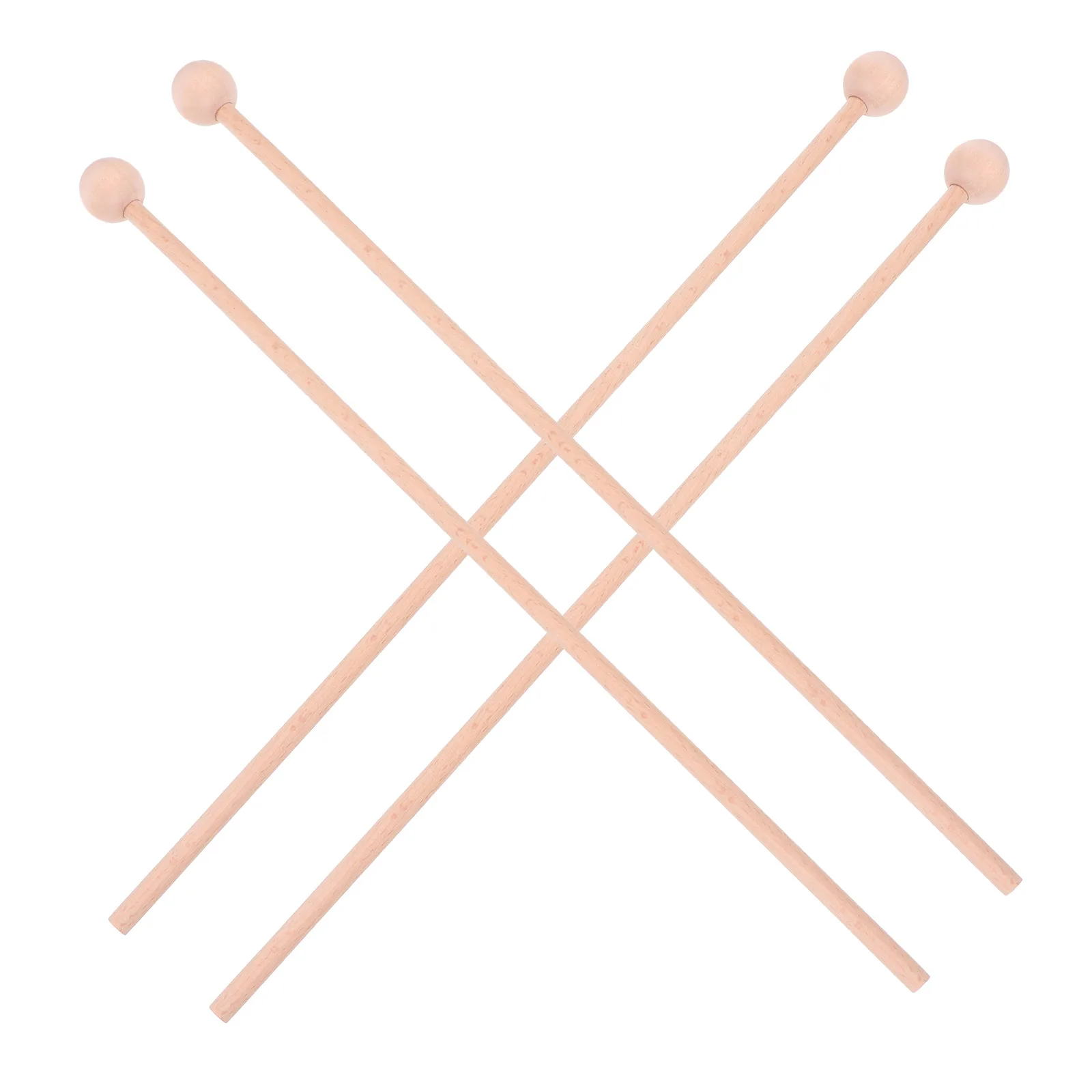 

4pcs Wooden Drumsticks Wood Percussion Sticks Durable Natural Long Handle Music Instrument Tools Mallets For Drum Snare Piano