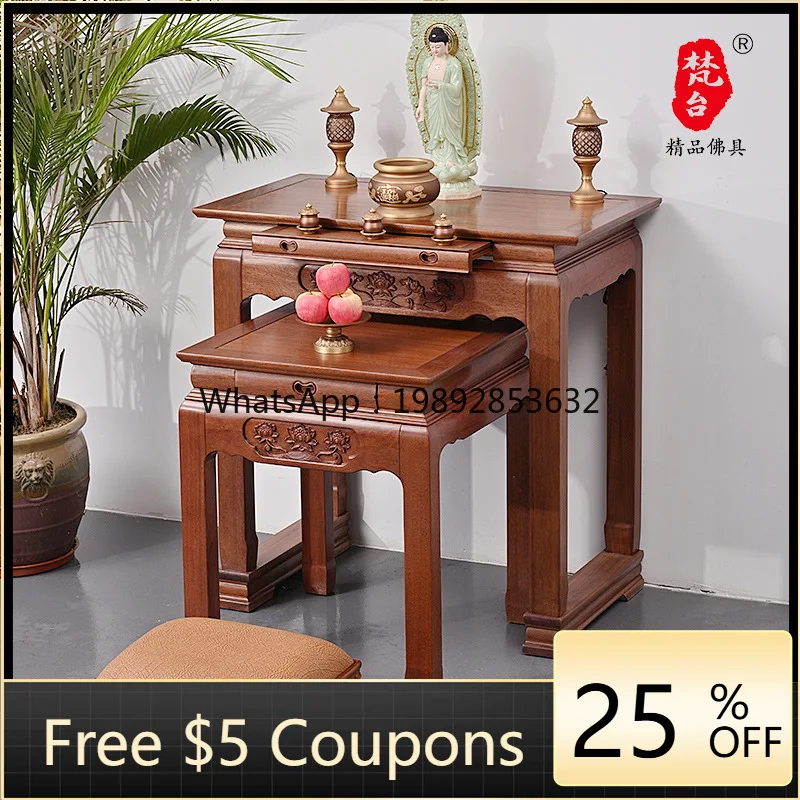 

LYY Fanta Solid Wood Buddha Table Home Offering Table Buddha Hall Buddha Altar Shrine Temple Offering Ancestral Shrine