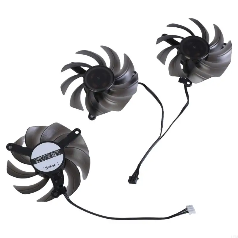 

80mm 4Pin TH8015S2H-PCC01 Cooling Fan for RTX3060 Ti 3070 3070Ti 3080 3080Ti Graphics Card