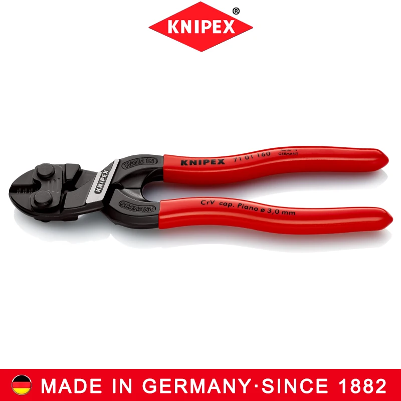 KNIPEXNO.71 01 160 Bolt Cutter Diagonal Pliers High quality materials and precision craftsmanship extend service life