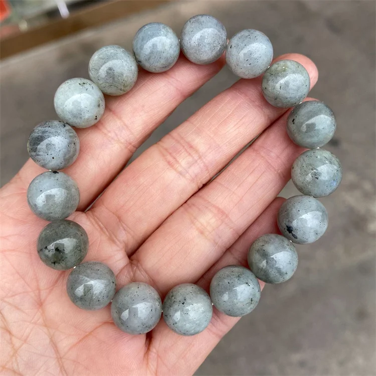 Wholesale  High Quality Fashion Grade AB  Labradorite  Natural Stone Bracelet Elastic For Women Men New Charm Jewelry Gift Party