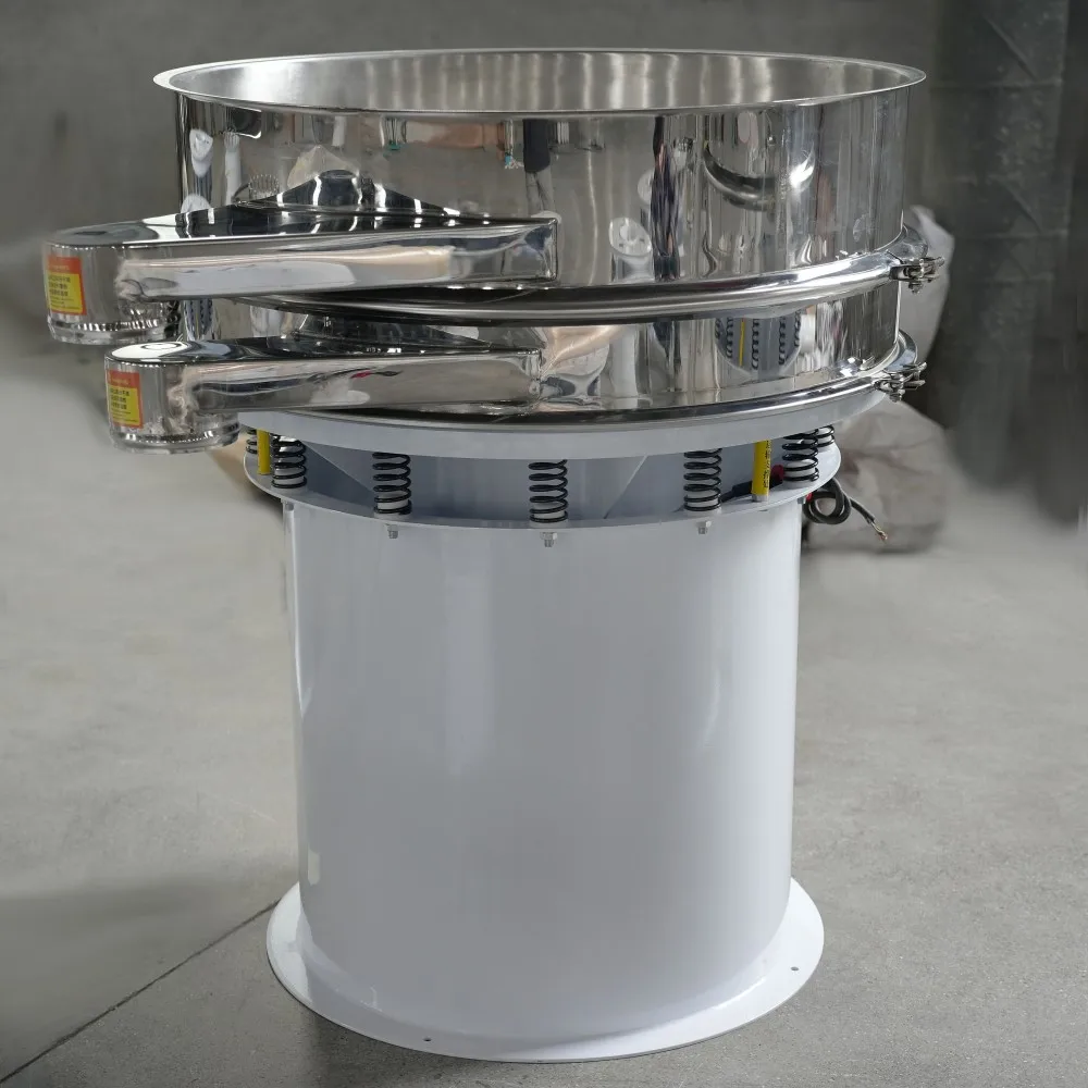 Contact Part Stainless Steel Rotary Vibrating Screen Vibration Sieve High Efficiency Vibro Filter Screening Machine for Spice
