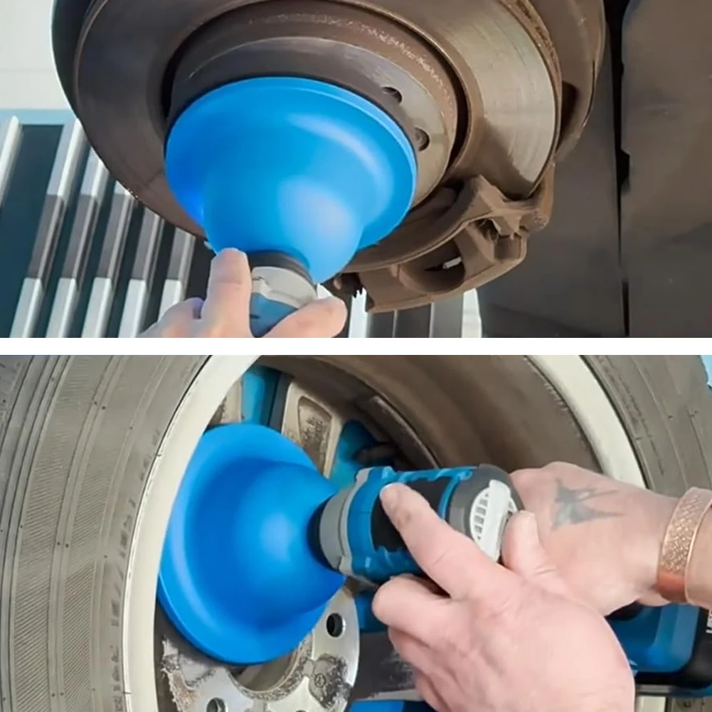 

150mm Wheel Hub Resurfacing Kit Silicon Carbide Disc Rust Removal Tool Universal Hub Cleaner Tire Change Rim Cleaning Tool