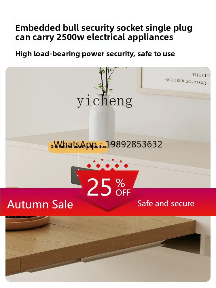 

island dining table integrated household retractable semi-round table oval folding dining table small apartment home accessories