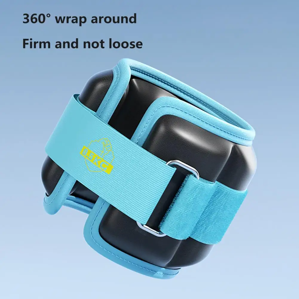 1 Pair Sports Weight Cuffs Wrist Weights With Fastener Tape Adjustable Hand Ankle Weights Fitness Equipment Sports Sandbags