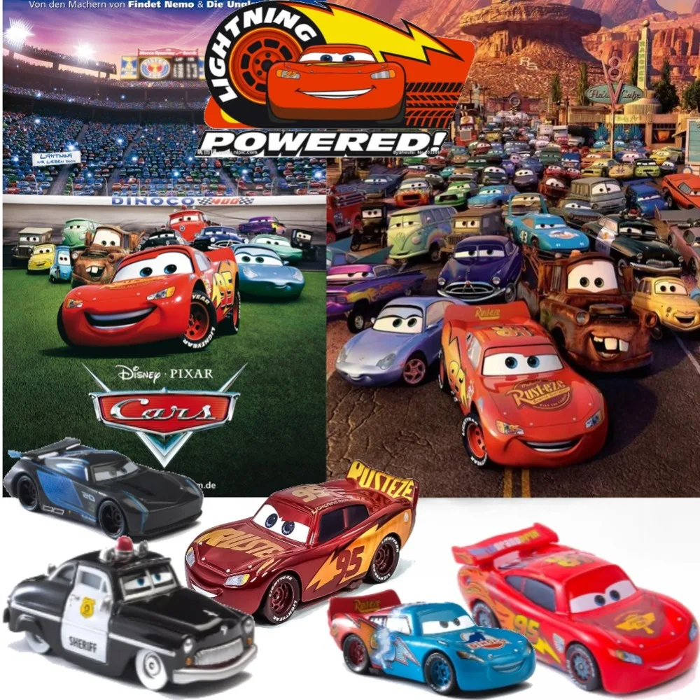 

Disney Pixar Cars Toys Racing Car Lightning McQueen Jackson Storm The King Mater 1:55 Литая под давлением модель из металлического сплава, игрушки, подарки для детей