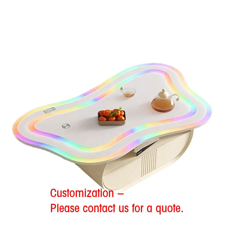 custom.Stylish and Simple Living Room Lighting Table Shaped Home Furniture with Auxiliary Functions