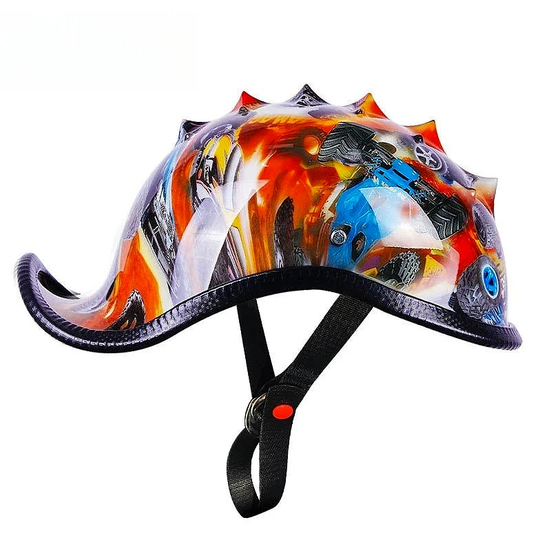 

Open Face Helmets with Windproof Collar Half Face Motorcycle Helmet Vintage Retro Scooter Jet Helmet Cruiser Vintage