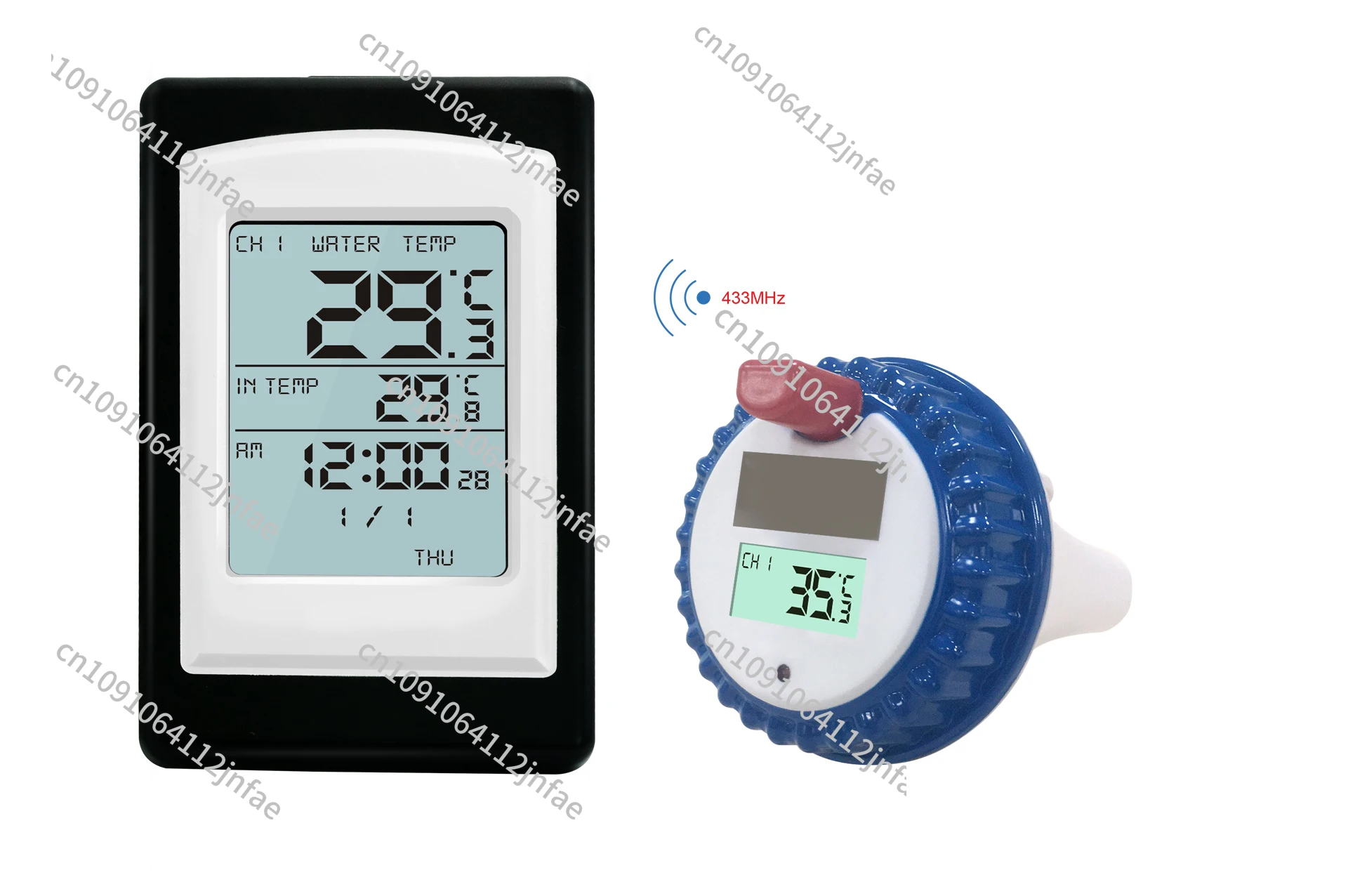 

Wireless Pool and Spa Thermometer, Waterproof Remote Bath Temperature Sensor, Swim and Hot Tub Temperature Monitor