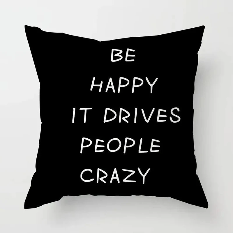 Black And White Cross Pattern Throw Pillow Cover, Minimalist Decor Cushion Case