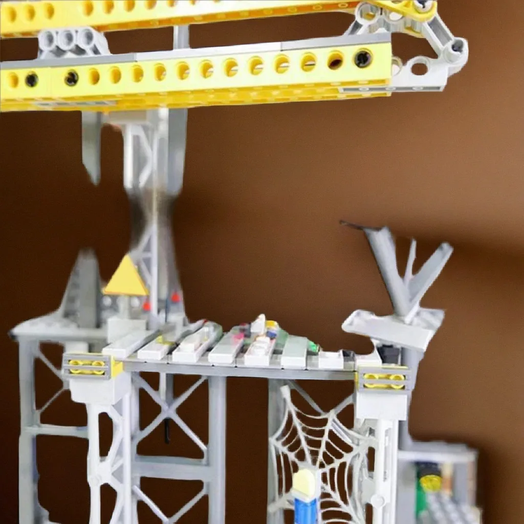 2458 деталей MOC Spider No Way Home - Статуя Свободы, Финальная Битва, Супергерои Марвел, Модель Человека-Паука, Конструктор, Рождественский Подарок