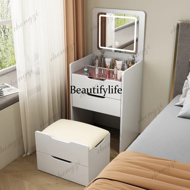 Flip dresser, chest storage, bedside table, integrated bedroom small apartment, narrow cabinet dressing table