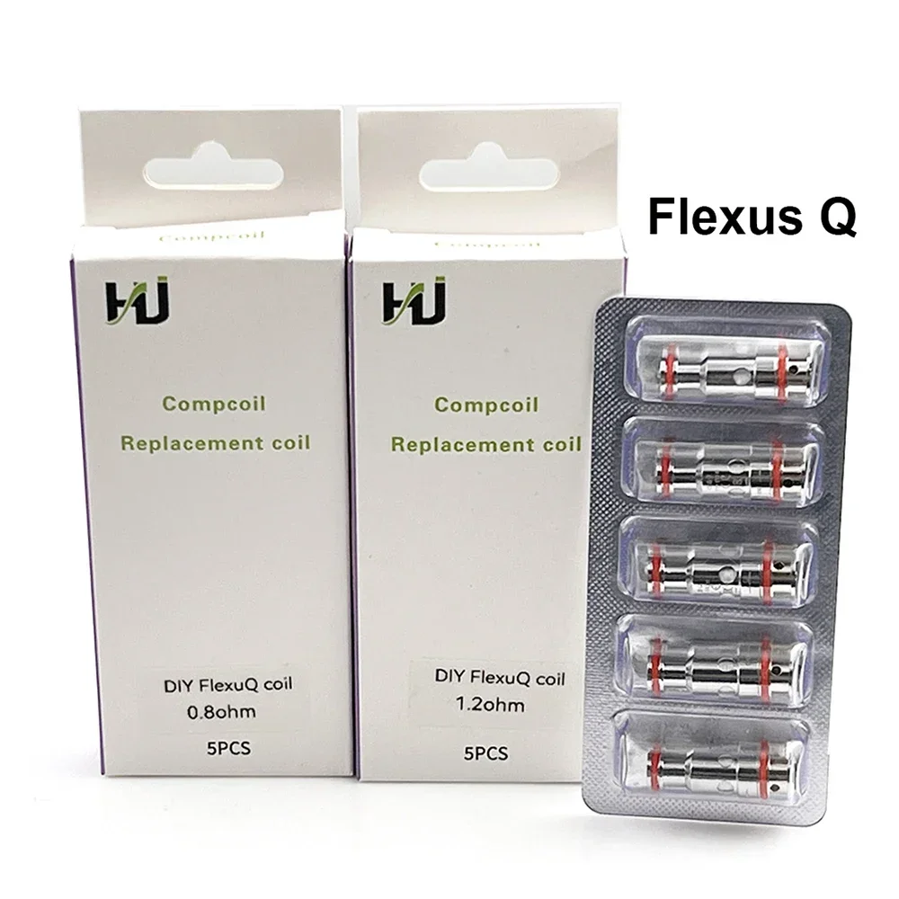 Oem flexus qメッシュコイル、0.8オーム、1.0オーム、flexus q用afコイル、flexusブロックmtlカートリッジシステムキット