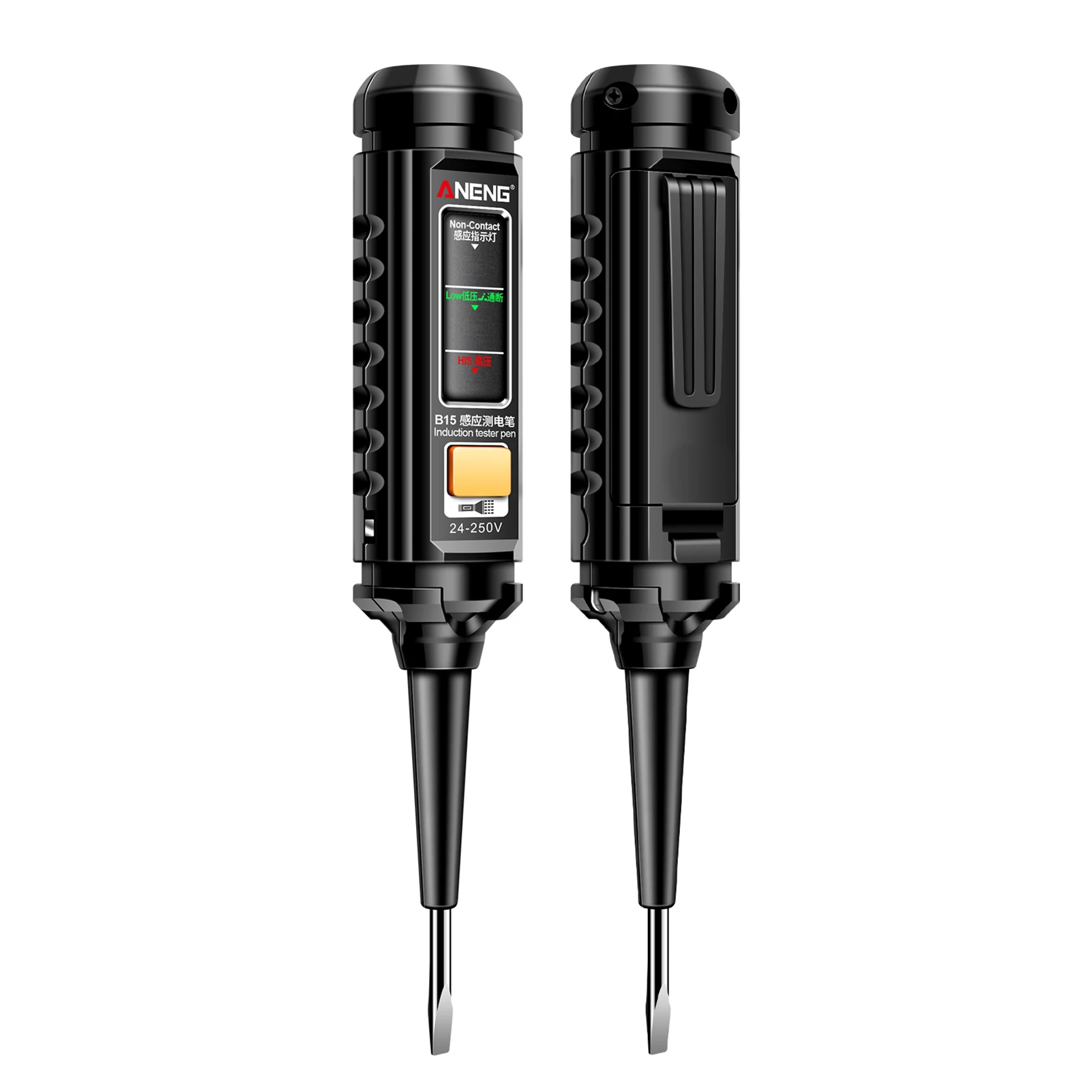 B15 Induction Tester Electrician Screwdriver Testing Tools 24-250V AC-Voltage Testing Pen with Light Home Testing Instruments