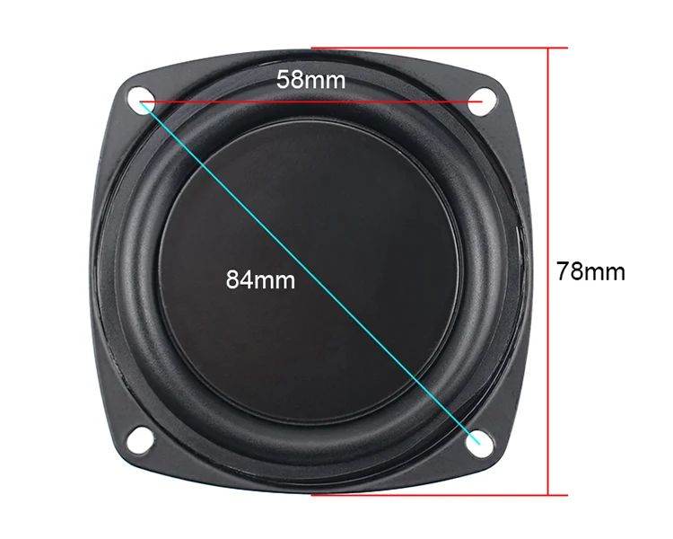 3 inch bass radiator Passiver Speaker 78mm Bluetooth Loudspeaker diy Rubber Edge Vibration Plate Repair part High QualityOn sale