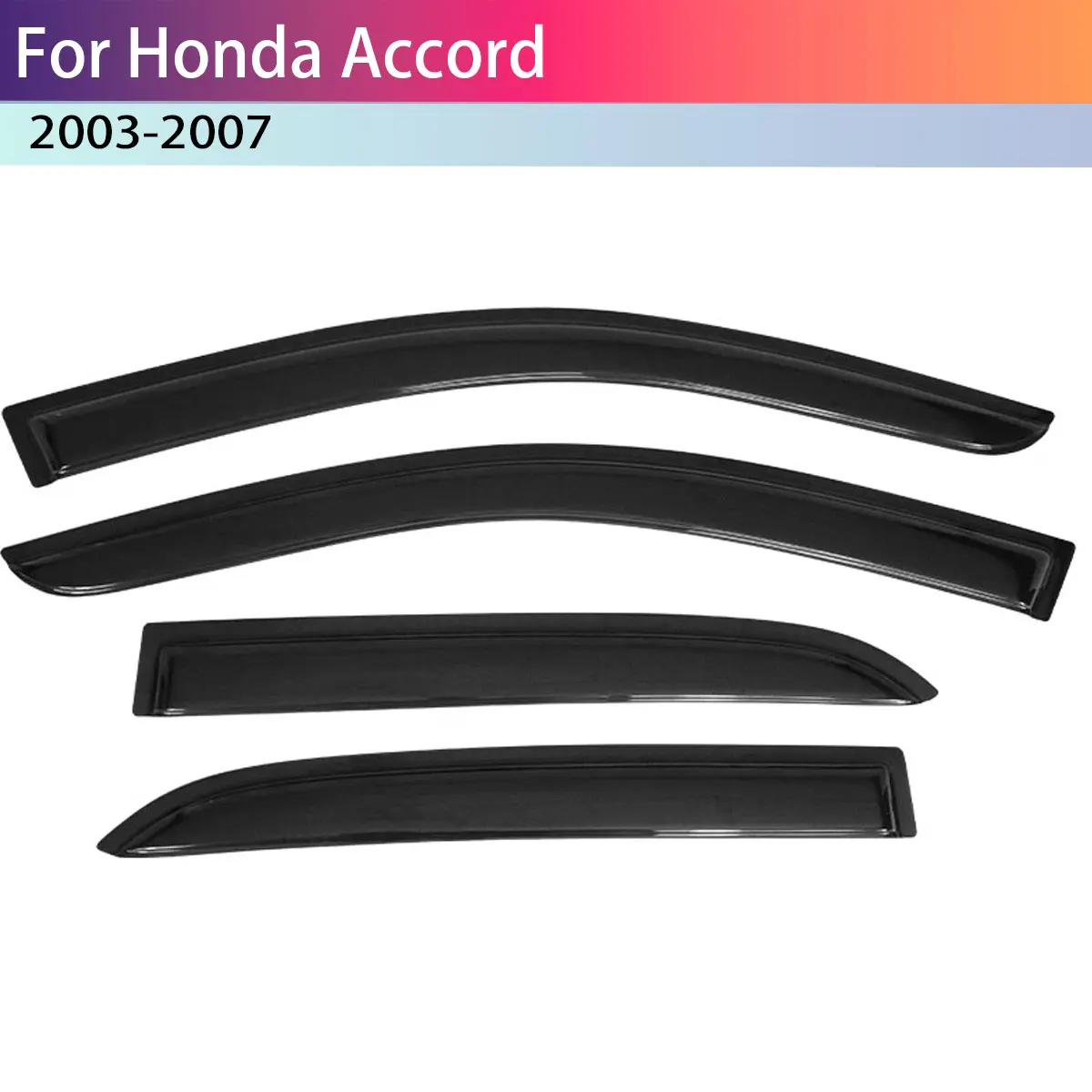 For Honda Accord 03-07 Sedan Window Visors Rain Sun Guard Vent 4Pc Set