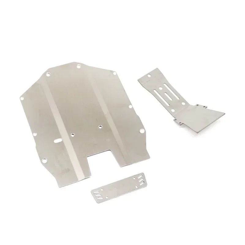 แผ่นกันกระแทกใต้ท้องรถ ชิ้นส่วนอัพเกรดรถบังคับวิทยุ ทำจากสแตนเลส สำหรับรถ Yikong DF7 1/7 Short Course Truck