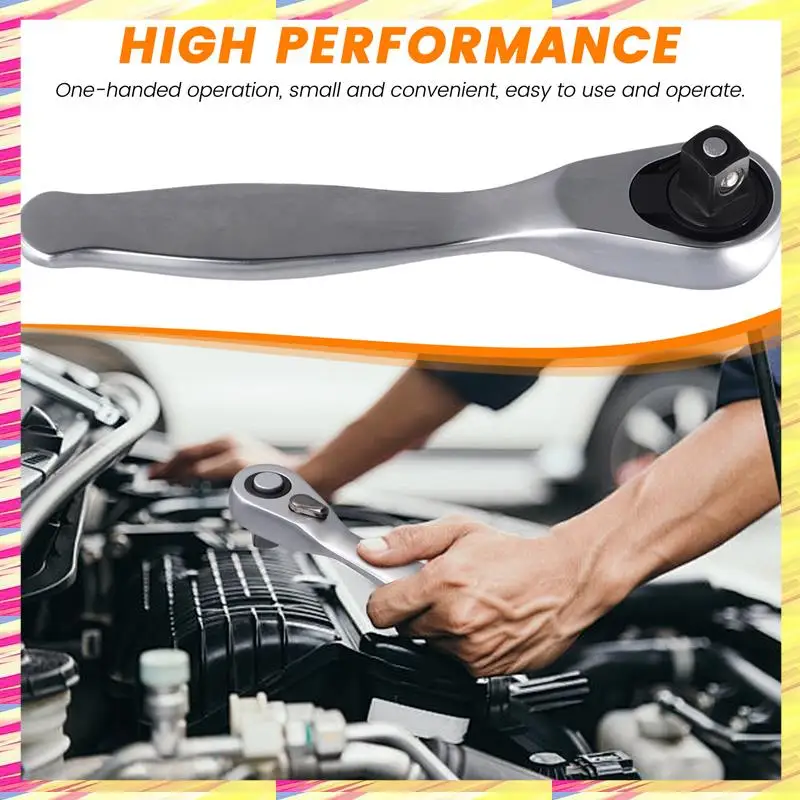 

ABJJ Mini 1/4 Ratchet Wrench High Quality Quick Socket Ratchet Wrench Screwdriver Wrenches Tools Small Spanner 72 Tooth