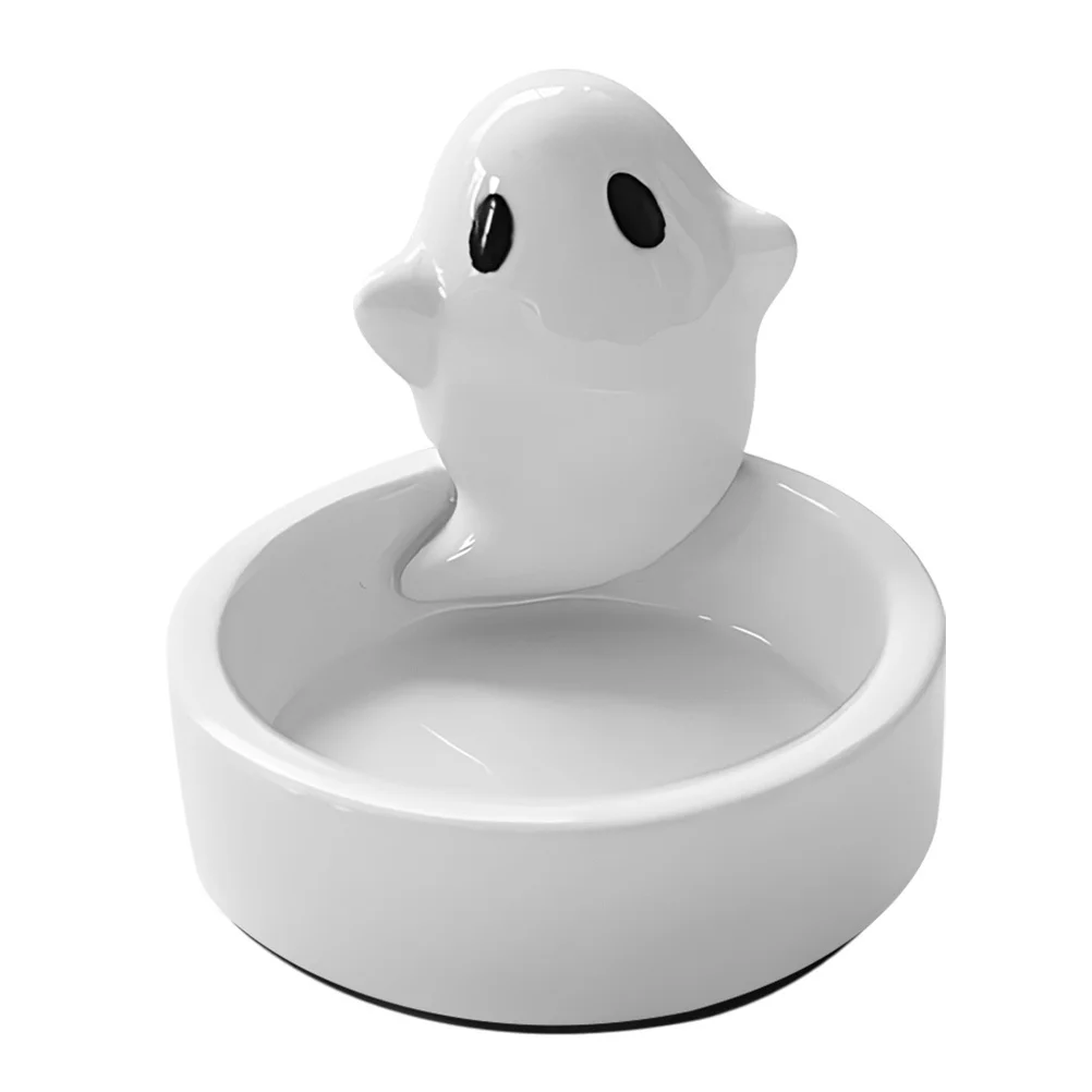 

Ceramic Ghost Holder Halloween Tabletop Stand Candlelight Dinner Party Decoration Unique Halloween Gift