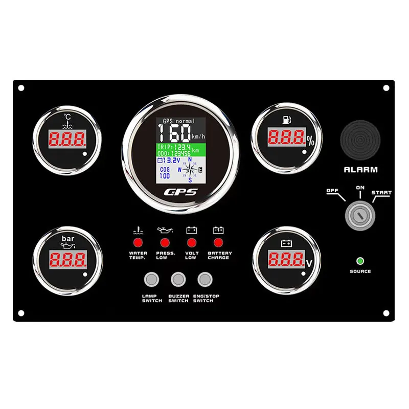 300*190 mm Dashboard Waterproof Marine Instrument Boat Control Panel Boat Dashboards