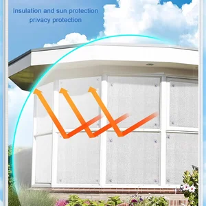 Universelle nagelfreie Rollvorhänge, Sonnenschattenfenster, Jalousien, Saugnapfbecher, Blackout-Schatten, Vorhangschutzpolster, Film-Heimdekorationen 12 Hauptverkaufs Jalousien Roll Balkon - №11