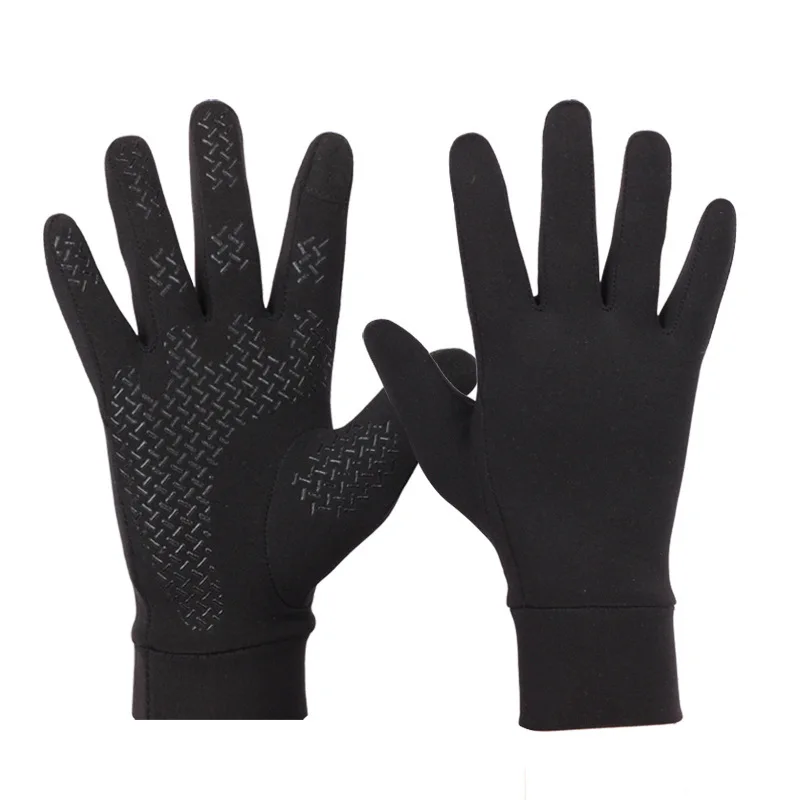 Luvas antiderrapantes dos esportes de Windproof, todo o tela táctil do dedo, ciclismo impermeável, morno, exterior