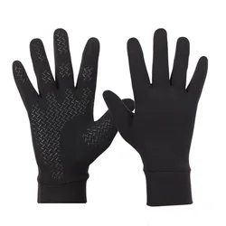 Guantes deportivos de ciclismo al aire libre, a prueba de viento, antideslizantes, todos los dedos, pantalla táctil, impermeables, cálidos