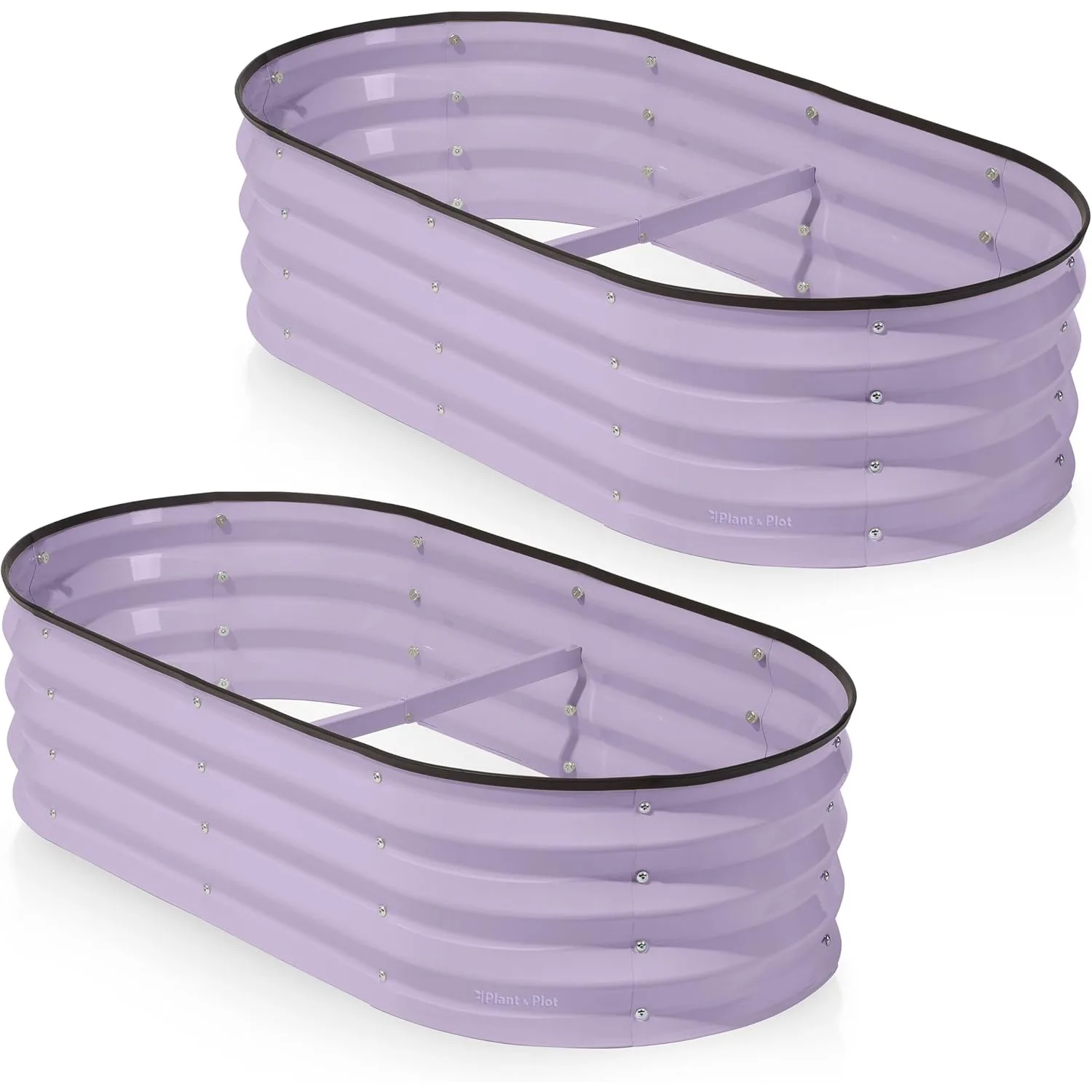 

Galvanized Raised Garden Beds Outdoor // 4×2×1 ft (2-Pack) Planter Raised Beds for Gardening, Vegetables, Flowers (Lavender)