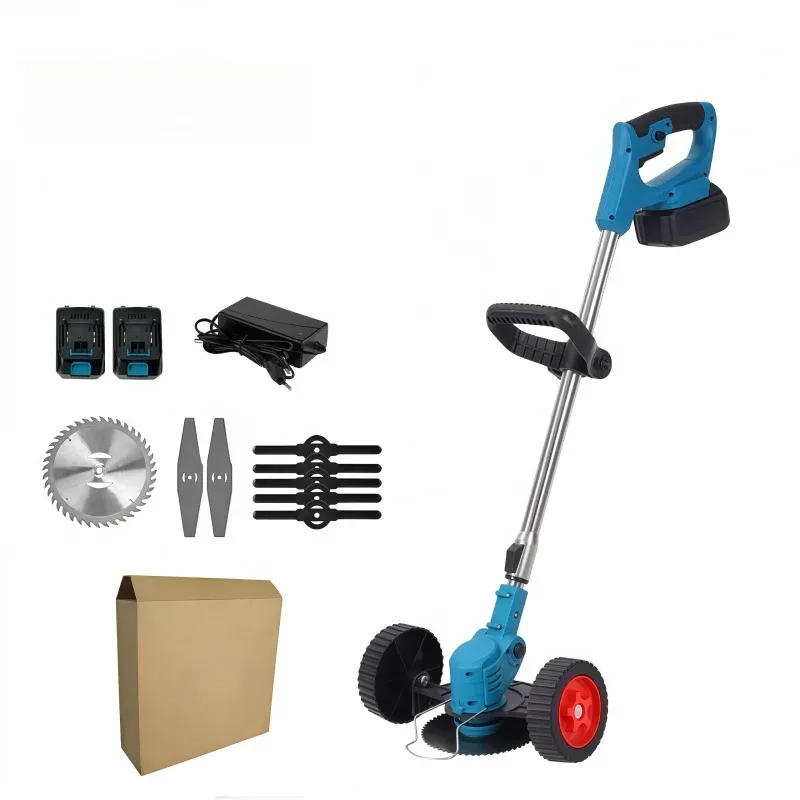 

Портативный триммер для травы, легкая 21 В, аккумуляторная газонокосилка промышленного класса, инструменты для сада и двора «сделай сам», на батарейках