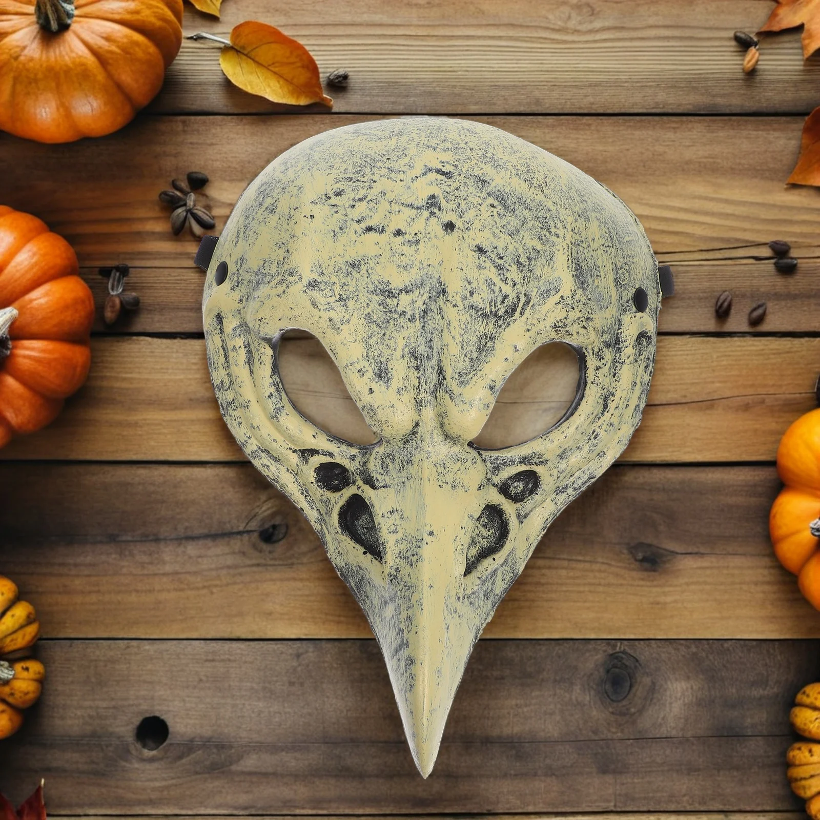 Maska na Halloween w kształcie ptasiej czaszki, lekka, wykonana z materiału PU, realistyczny design, idealna na maskaradę, festiwal Halloween, występy.
