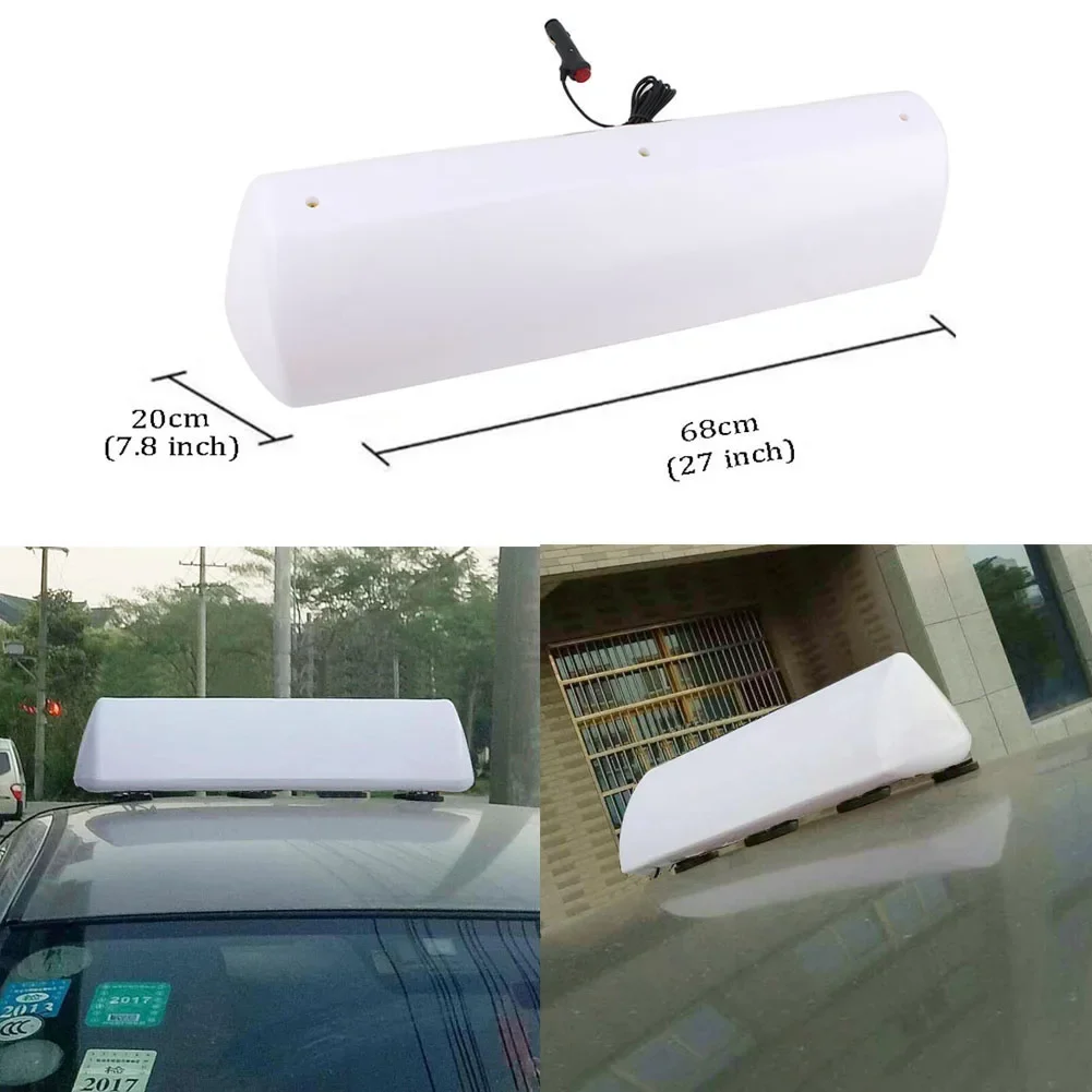 

27" 12V Long Cab Taxi Top Roof Sign Light Lamp Indicator Car Super Bright Light