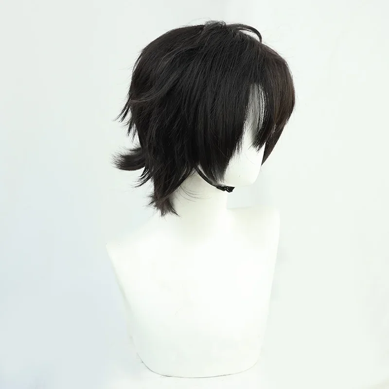 1PCS Limit DEVIL GAME Time Agent Cheng Xiaoshi Cosplay Wig Short Black Wig Halloween Carnival Party Anime Props