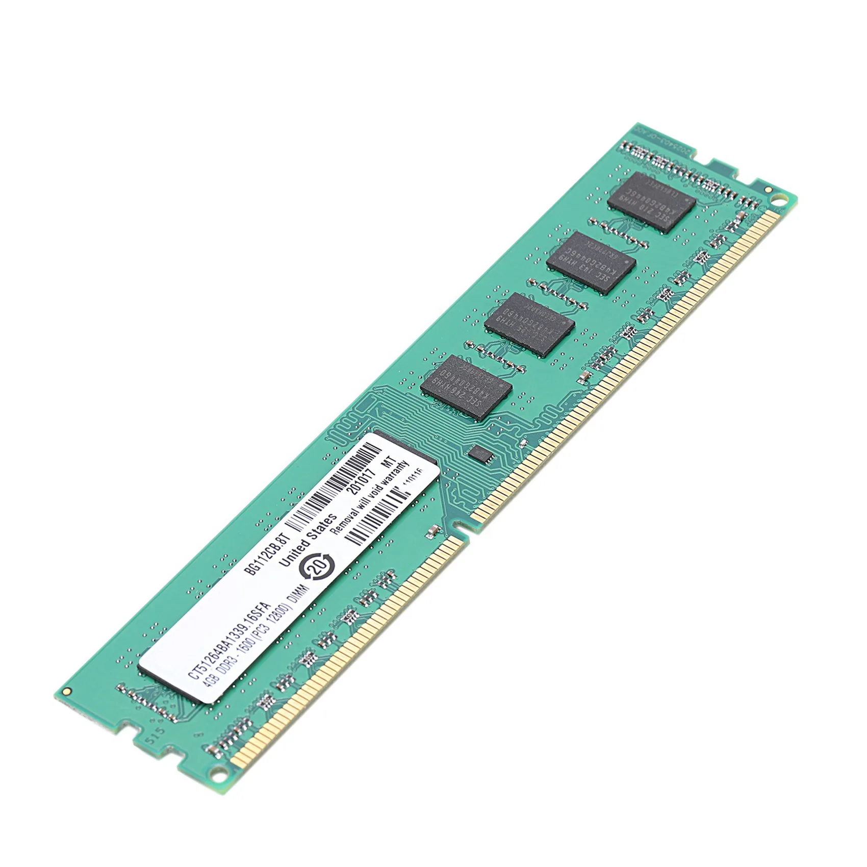 BAAE 2X DDR3 4GB Memory Ram PC3-12800 1.5V 1600Mhz 240 Pin Desktop Memory DIMM Unbuffered and Non-ECC for AMD Motherboard