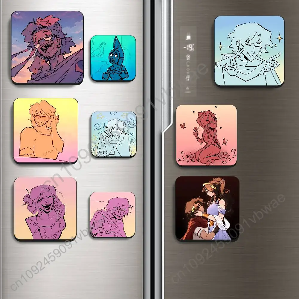 Odysseus Athena Epic the Musical Black Square Plastic Fridge Magnet, for Magnetic Sticker No Trace Left, Durable