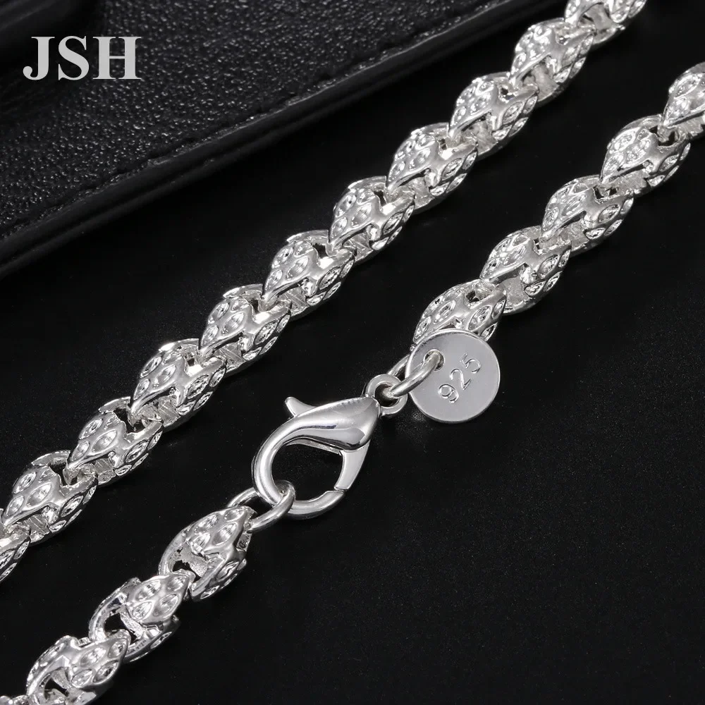 wholesale price women Men chain wedding necklace Beautiful fashion Elegant 925 silver Plated charms Necklace jewelry LN052