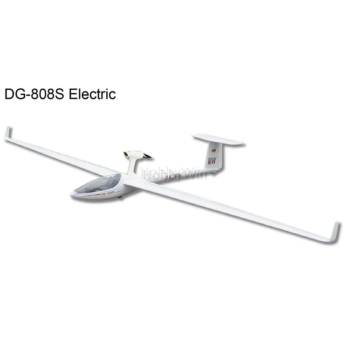 DG-808S Electric Glider 4000mm ARF with Motor Spinner Propeller Esc Servo RC Model Sailplane fiberglass fuselage & wood wings