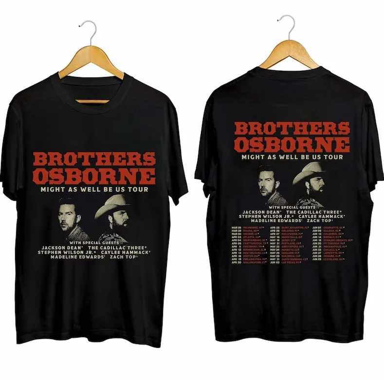 

Brothers Osborne Music Tour T-Shirt 2024 Unisex For Fans S-5XL