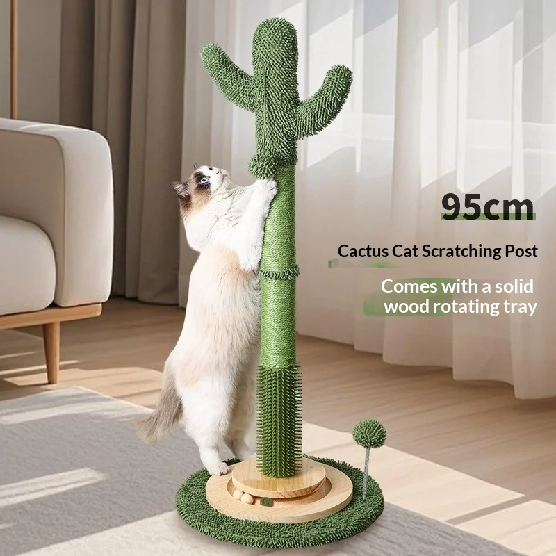 Poste rascador grande de sisal para gatos de interior, duradero - imagen 5