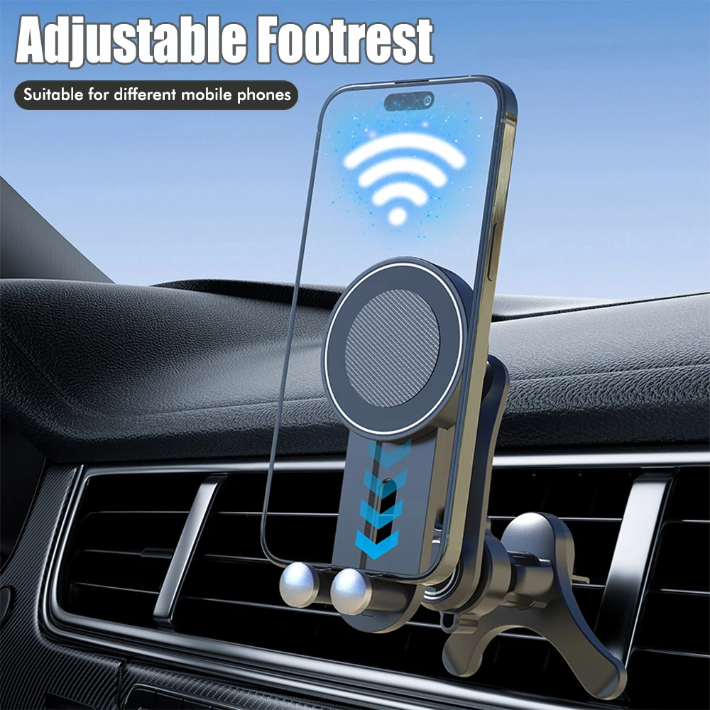 360° Adjustable N52 MagSafe Magnetic Car Air Vent Phone Holder Universal Auto Air Outlet Cell Phone Mount For Smartphones - view 4
