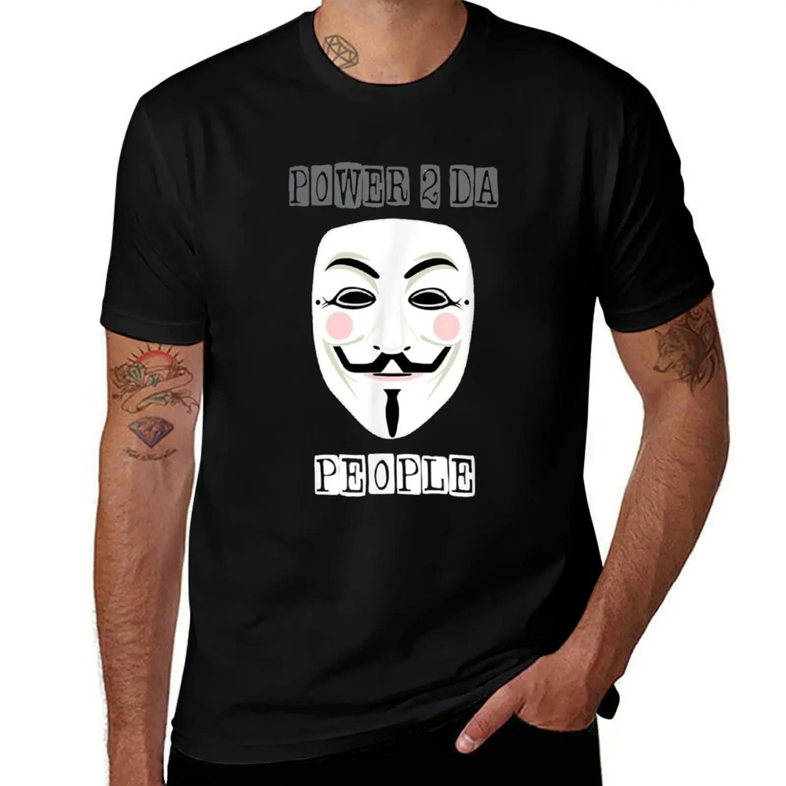 

Project Zorgo Anonymous Mask Hacker T-Shirt Sporty Breathable Short Sleeve T-Shirt
