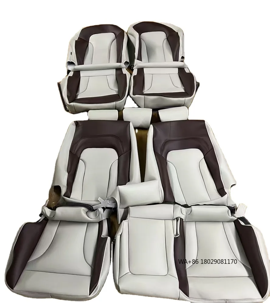 

Custom Made for Car Seat Cover for 5 Seaters Luxury High Quality Nappa Leather Seat Kits for A4 A6 A3 Q5 Q7 TT A7 Q3