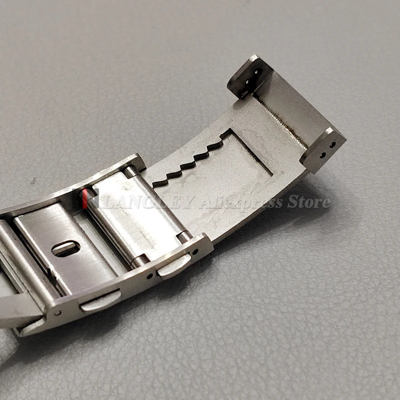 316L Solid Stainless Steel Buckle 14/16mm 18mm 20mm 22mm for Seiko Diver Clasp Double Lock Button Luxury Metal Watch Accessories 5