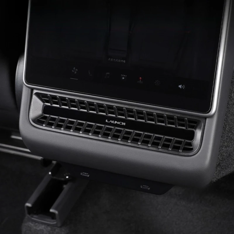 For Tesla Model 3/Y Highland Rear Air Conditioner Out of Trend Protective Cover Car Decoration Accessories Under The Seat Tools