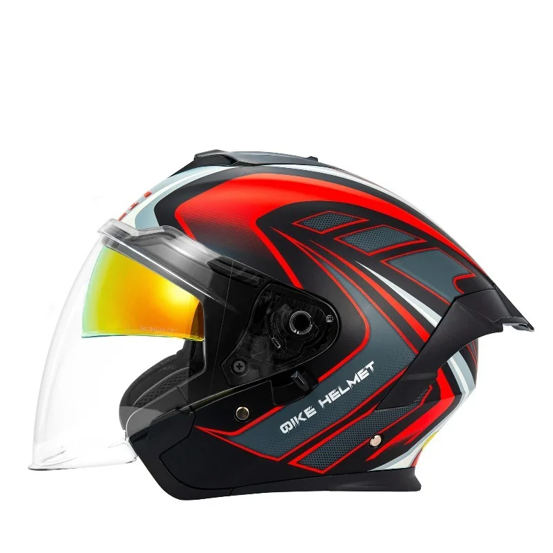 

New Motorcycle Riding Helmet Unisex Half Helmet Winter Warm Four Three 4 Points 3 Helmet