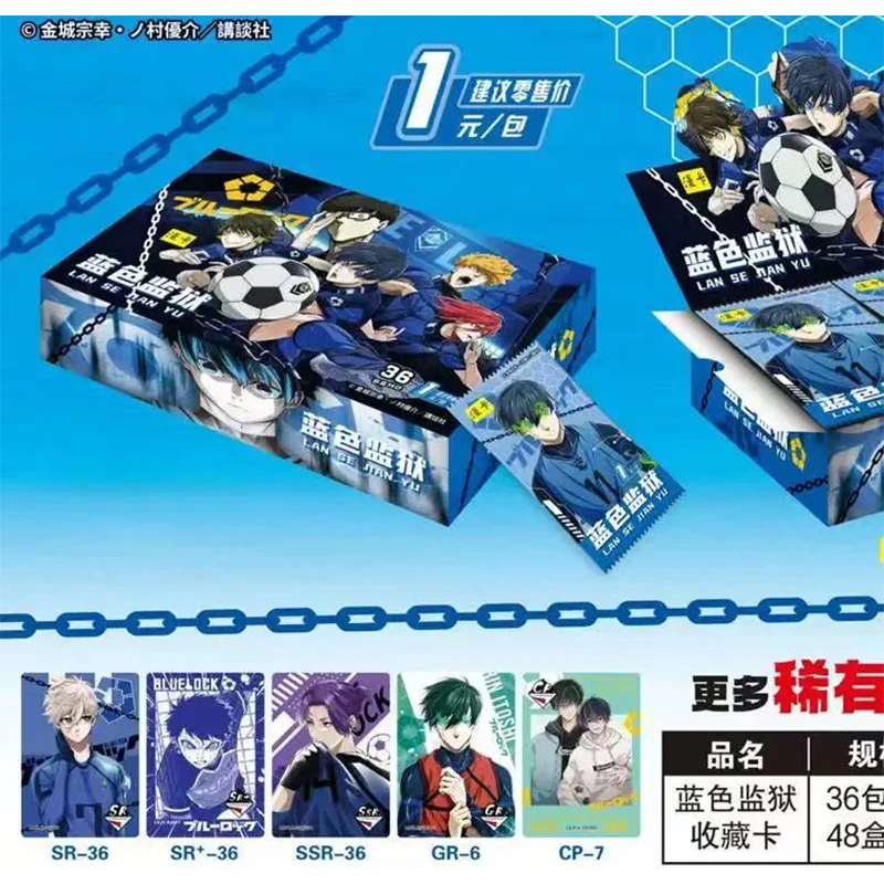 

Новый BLUE LOCK TCG Booster Box Rading Коллекционные карты Аниме игра Детская игрушка на складе БЫСТРАЯ ДОСТАВКА