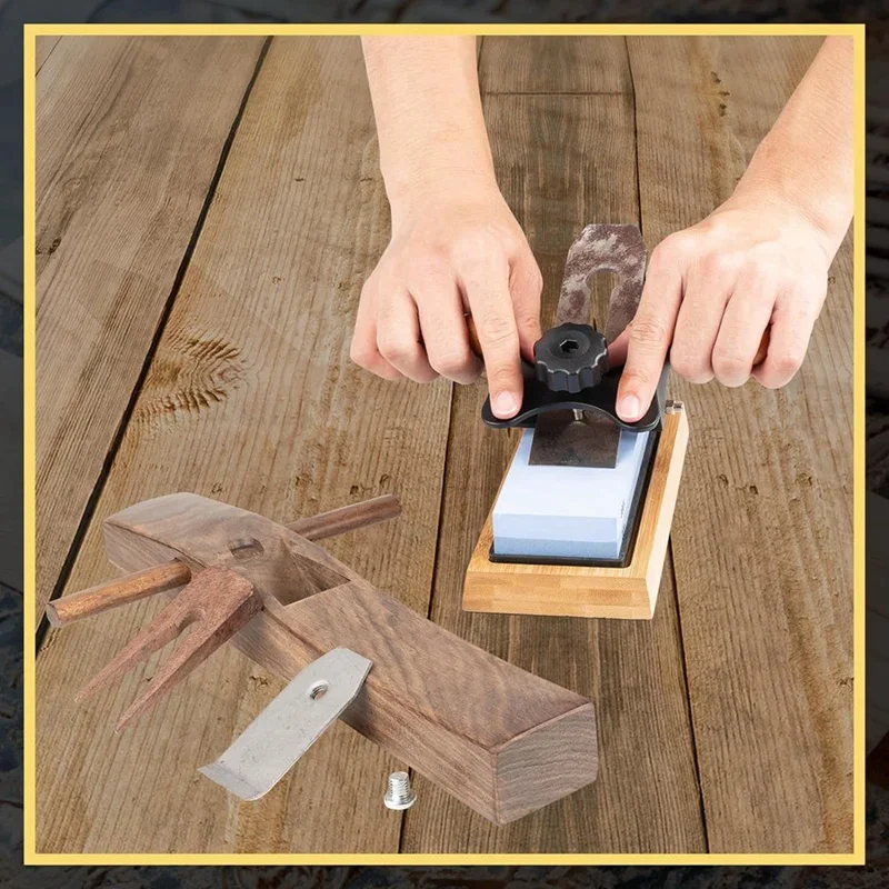 

Suitable for chisels and woodworking shavings, woodworking auxiliary grinding tools, positioning roller grinding knife bracket