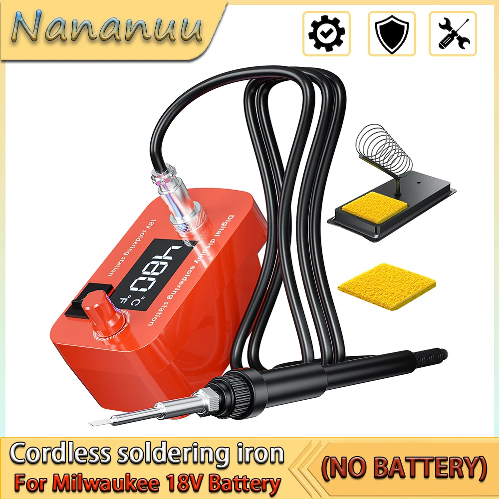 Nananuu اللاسلكي سبيكة لحام آلة أداة لميلووكي 18 فولت بطارية المحمولة آلة لحام الشعلة 60 واط PCB أداة إصلاح #1