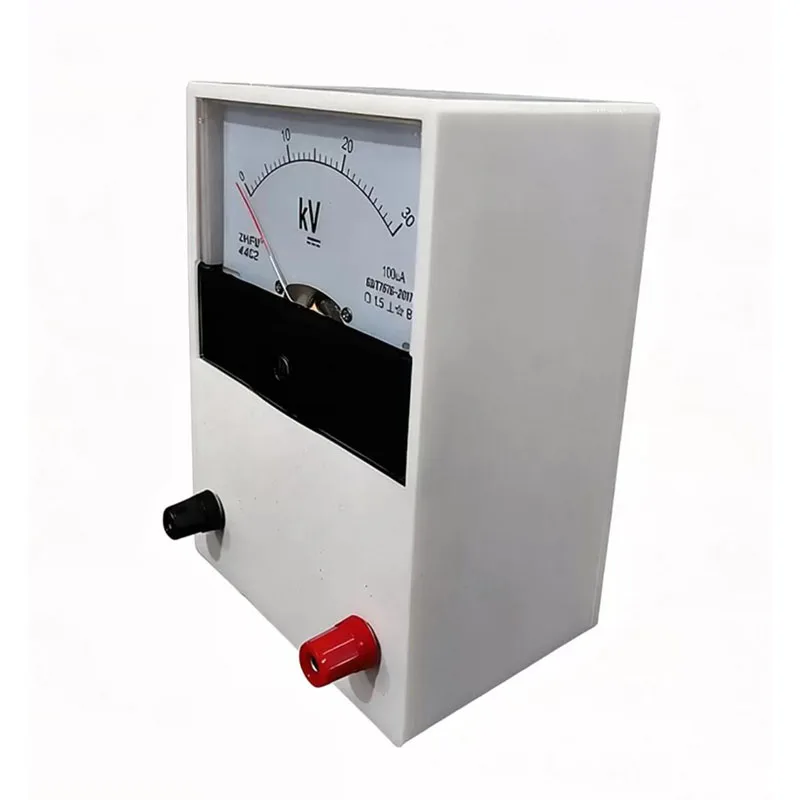 Pointer-Type DC High Voltage Tester Meter 0-30kV Analog Voltmeter for High Voltage Electrical Measurement
