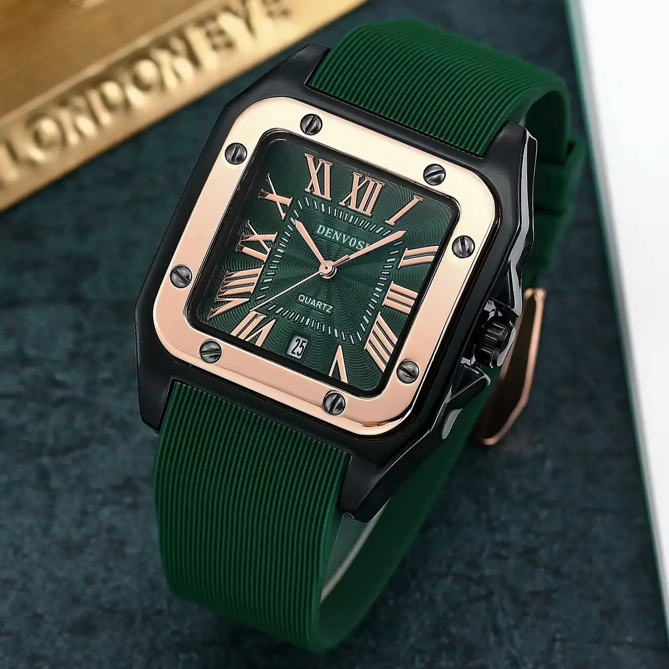 Elite luxury: A limited edition quartz watch with a unique design Square  Fasion Business wristwatch for Women