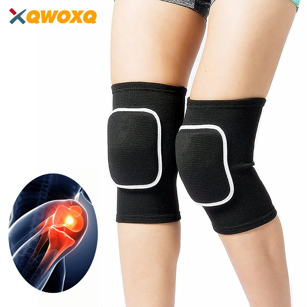 1Pair Volleyball Knee Pads for Dancers, Soft Breathable Knee Brace for Football Yoga Tennis Running Cycling Gym Workout Climbing